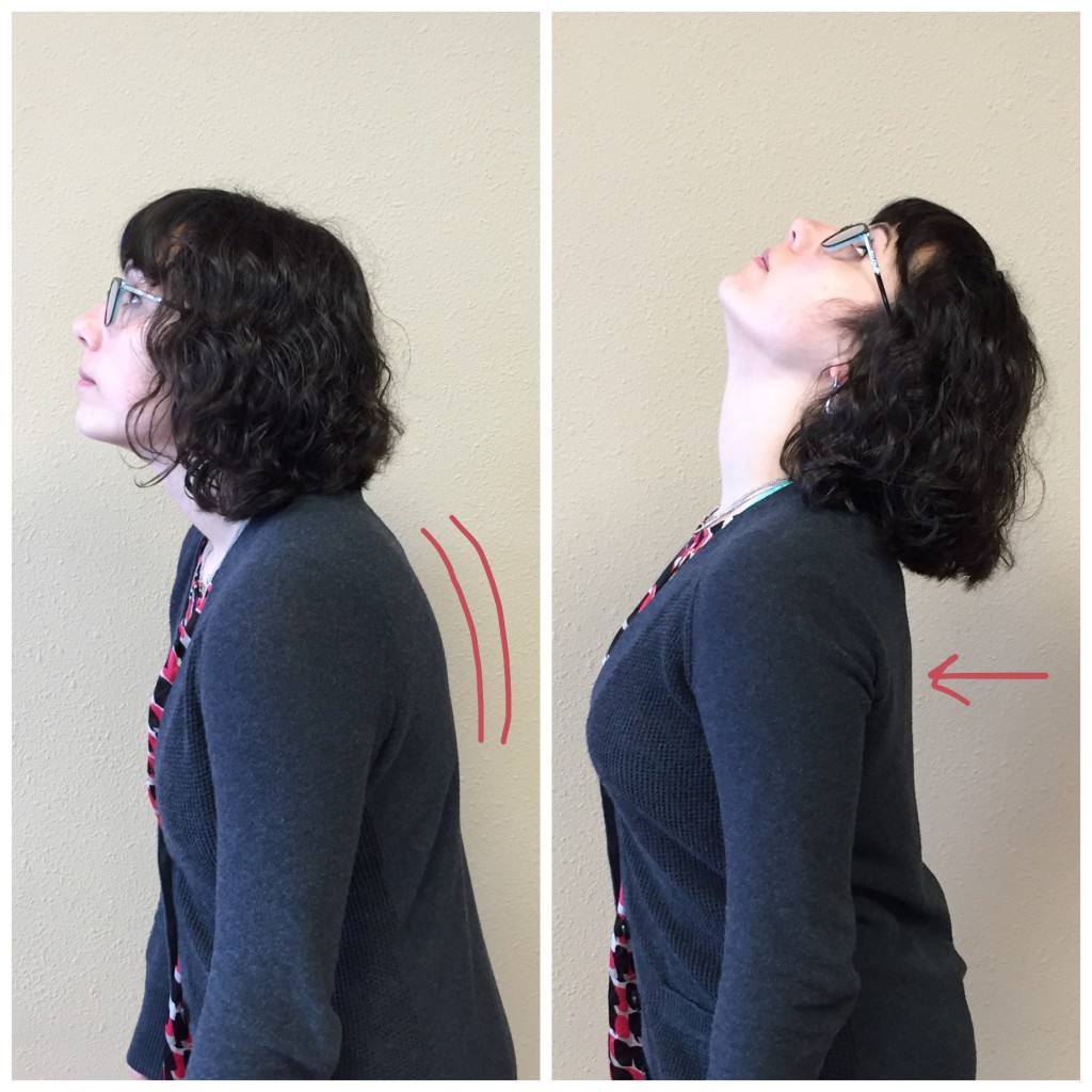Thoracic extension allows for increased neck range of motion